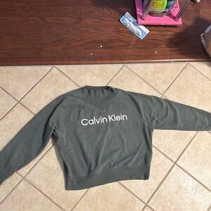 Calvin Klein Olive Fleece Pullover